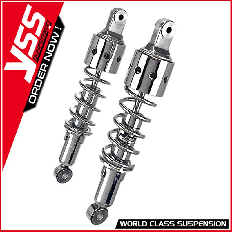 Amortisseurs moto universels YSS RD-MO-222-P CHR-CHR-C60P. Blackpines.fr