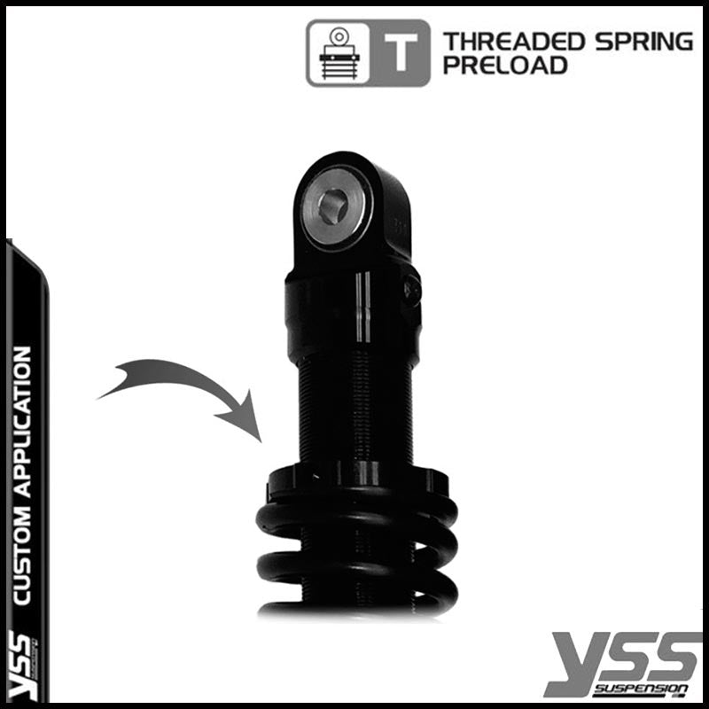 Amortisseurs YSS Royal Enfield Bullet et Classic RE302-315T-05-BLK. Blackpines.fr
