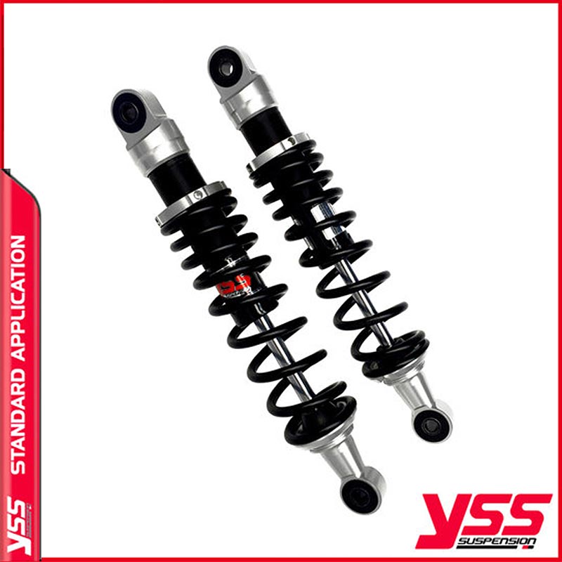 Amortisseurs moto YSS RE302-320T-12-88 pour Bonneville 800 America. Blackpines.fr