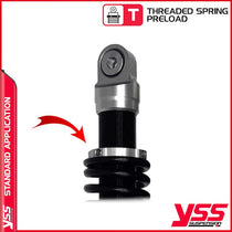 Amortisseurs moto YSS RD222-330P-03-18  pour Triumph Bonneville 650 T120R. Blackpines.fr