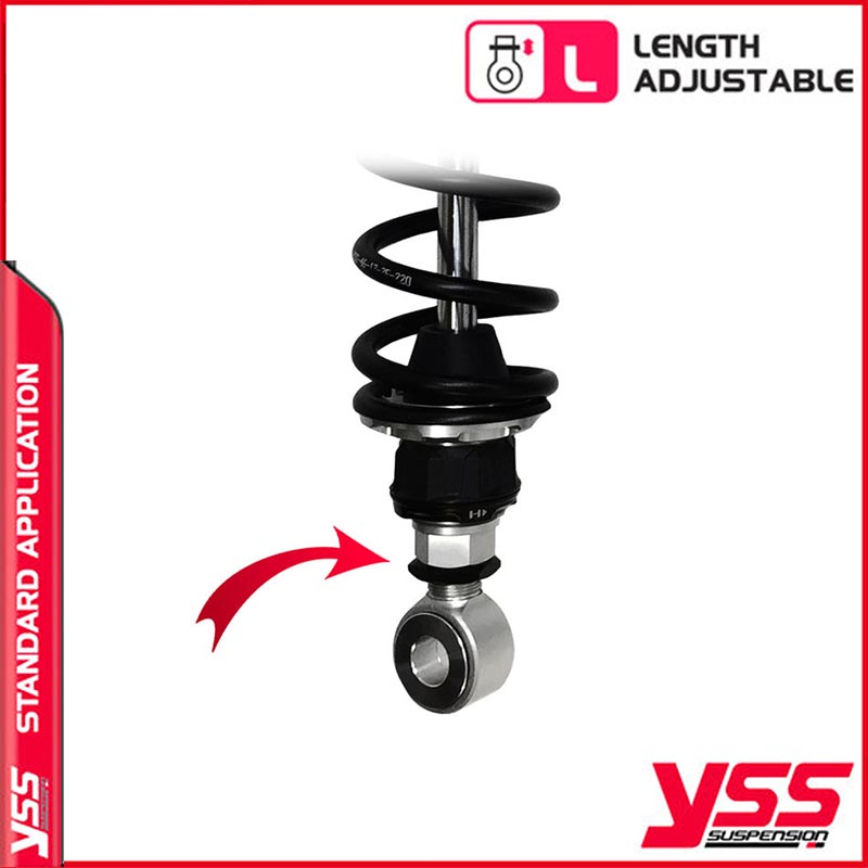 Amortisseurs moto YSS RG MO 362 TRCL ALU pour Triumph 900SE (EFI). Blackpines.fr