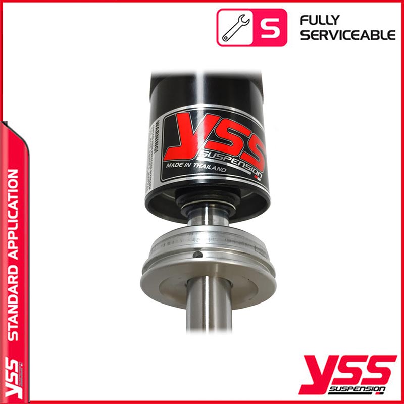 Amortisseurs moto YSS RG-MO-362-TRCL-BLK pour Bonneville T100. Blackpines.fr