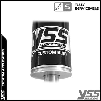 Amortisseurs YSS RG362-315TRCL-05-BLK pour Royal Enfield Bullet et Classic. Blackpines.fr