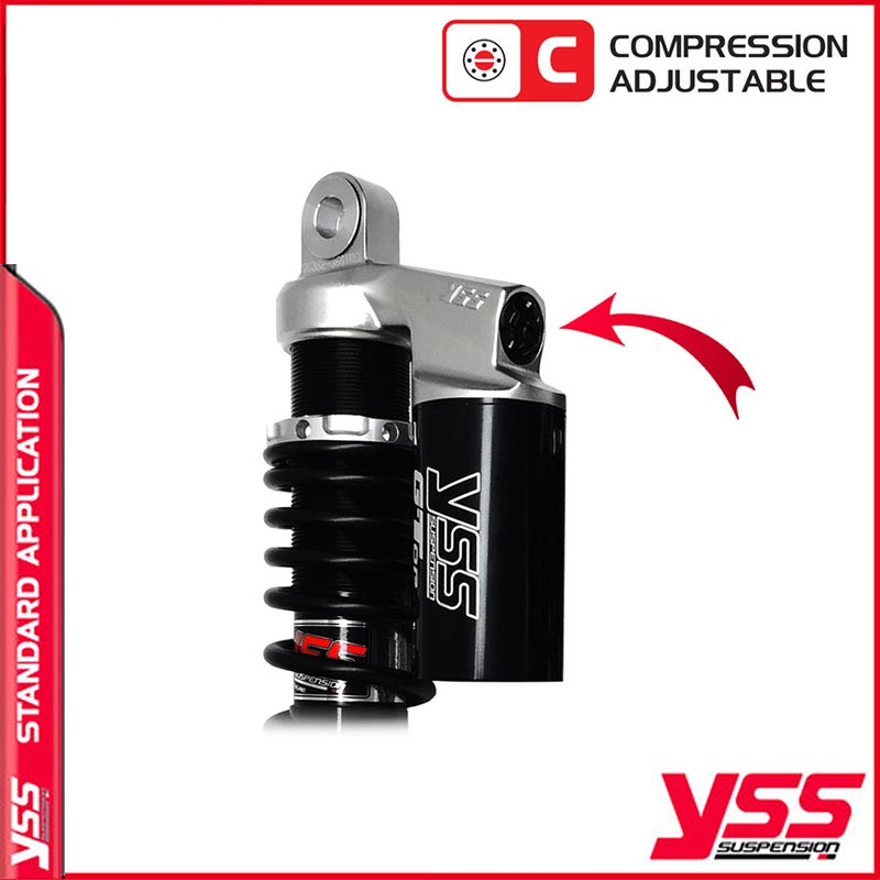 Amortisseurs YSS RG362-315TRCL-05S-888 Royal Enfield Bullet/Classic. Blackpines.fr