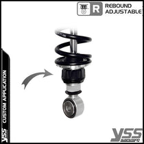 Amortisseurs moto YSS RG362-340TRWL-52-ALU pour Bonneville T100. Blackpines.fr