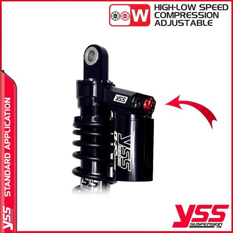 Amortisseurs moto YSS RG362-340TRWL-52-B TriumphT100. Blackpines.fr