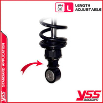Amortisseurs moto YSS RG362-340TRWL-52-B TriumphT100. Blackpines.fr