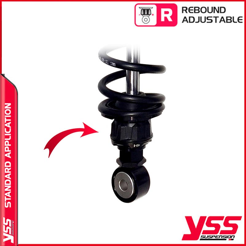 Amortisseurs moto YSS RG362-340TRWL-52-B TriumphT100. Blackpines.fr