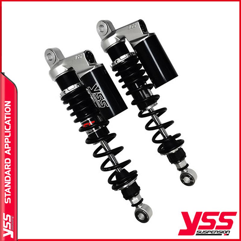 Amortisseurs YSS RG362-360TRCL-49-888 pour Royal Enfield Continental. Blackpines.fr