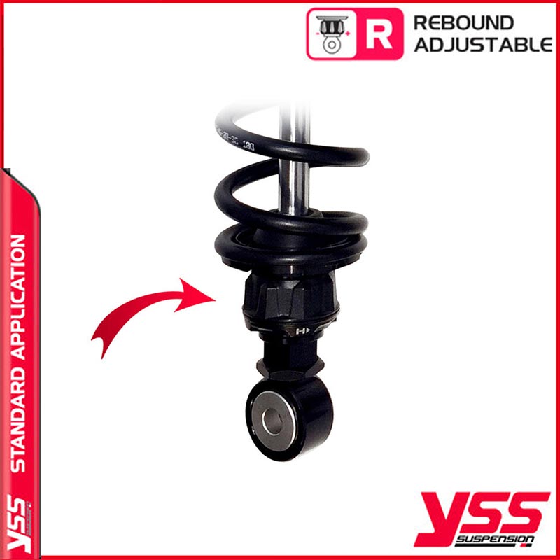 Amortisseurs moto YSS RG362-360TRWL-22-B pour Thruxton 790/900. Blackpines.fr