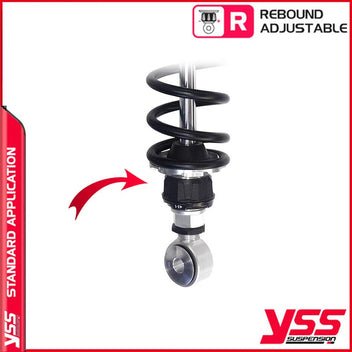 Amortisseurs moto YSS RZ362 320TRL 12 88 pour Triumph 800 America. Blackpines.fr
