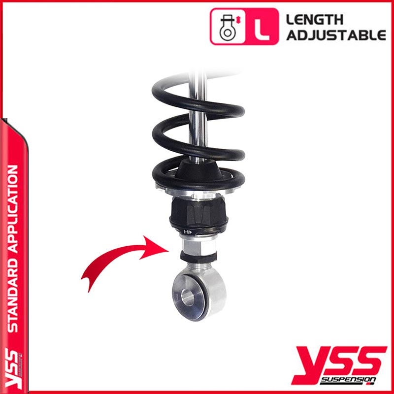 Amortisseurs moto YSS RZ362-330TRL-03-88 pour Bonneville 650 T-120R. Blackpines.fr