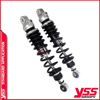 Amortisseurs moto YSS RZ362-330TRL-03-88 pour Bonneville 650 T-120R. Blackpines.fr