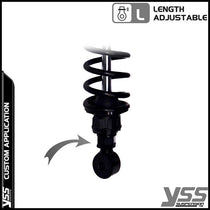Amortisseurs moto YSS RZ362-330TRL-03-BLK pour Triumph Bonneville T120R. Blackpines.fr