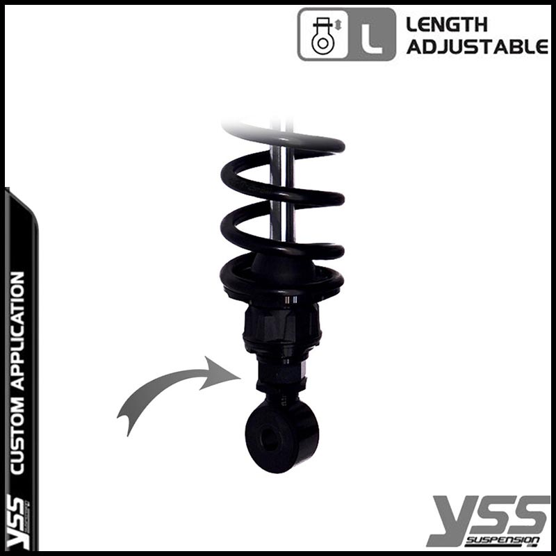 Amortisseurs moto YSS RZ362-330TRL-03-BLK pour Triumph Bonneville T120R. Blackpines.fr