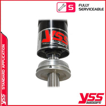 Amortisseurs moto YSS RZ362 350TRJ 52B pour Triumph 900 T100. Blackpines.fr