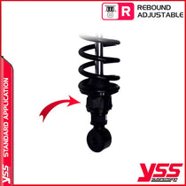 Amortisseurs moto YSS  RZ362 350TRL 48B pour Triumph T120. Blackpines.fr