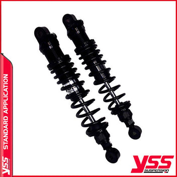 Amortisseurs moto YSS RZ362-360TRL-22-B pour Thruxton 790 et 900. Blackpines.fr