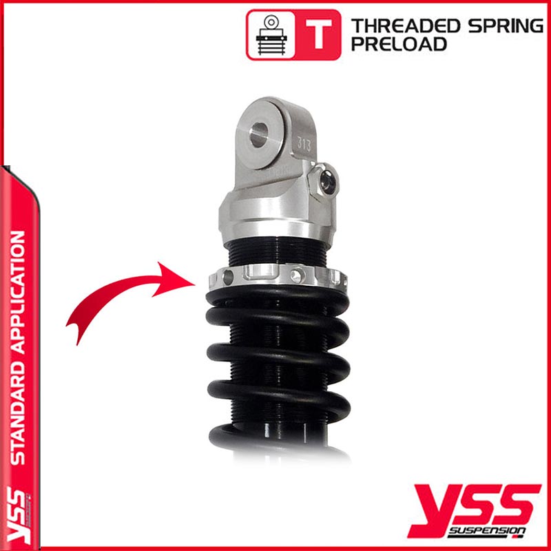 Amortisseurs moto YSS rz362-360trl-54-88 pour Royal Enfield. Blackpines.fr