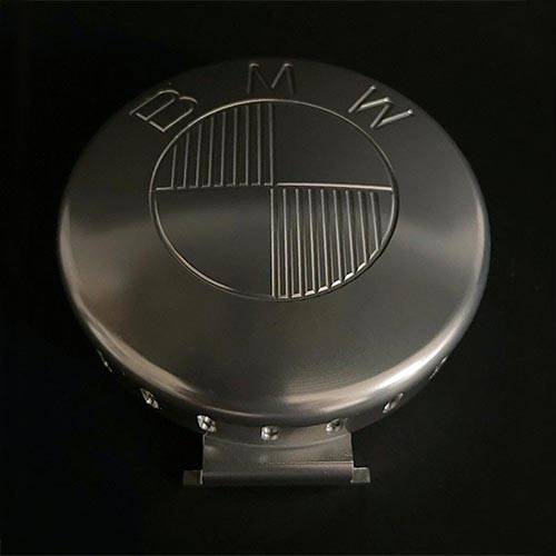 Bouchon de reservoir essence Icon alu Ex-Motorcycle pour BMW. Blackpines.fr