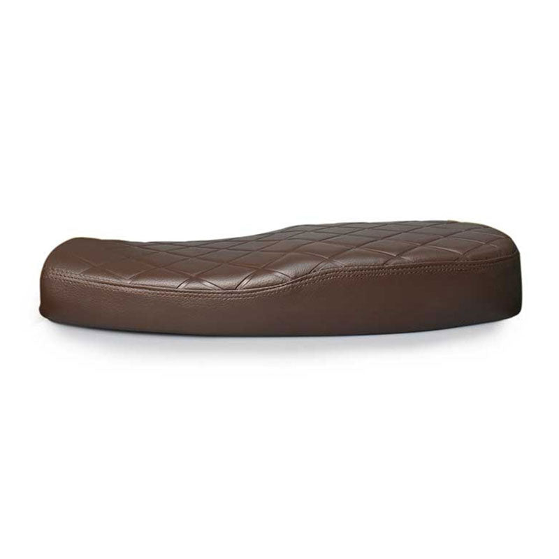 Selle scrambler universelle marron. Blackpines.fr