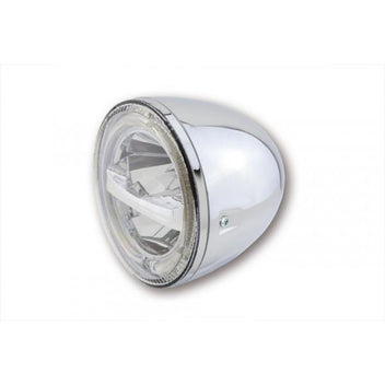 Phare LED 5'3/4 HIGHSIDER Circle Noir ou Chrome-blackpines.fr