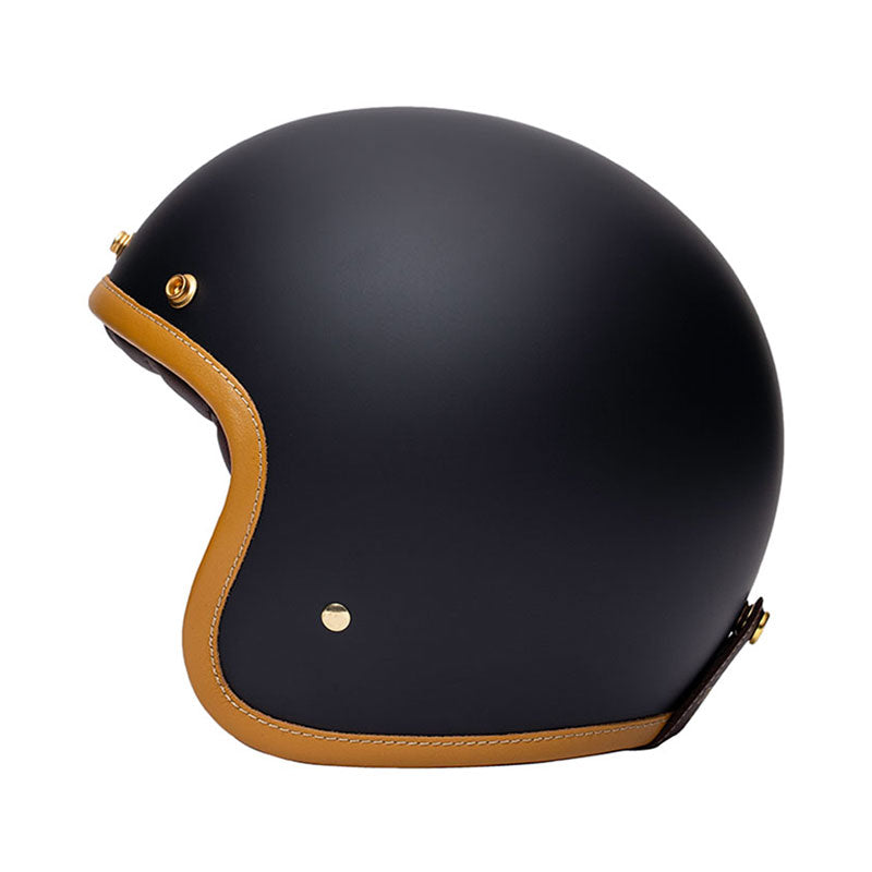 Casque jet vintage Marko The Classic noir mat. Blackpines.fr