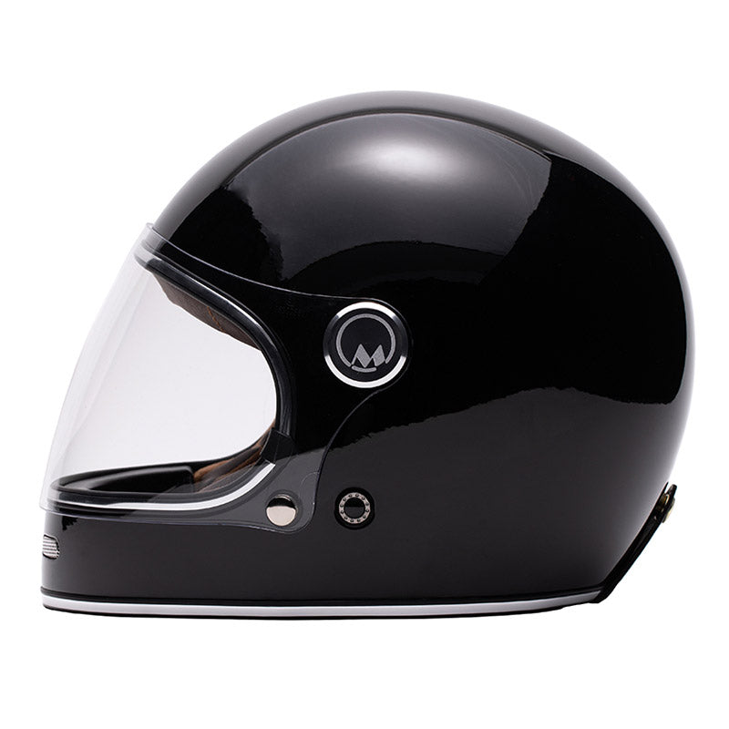 Casque moto integral Full Moon Noir Marko. Blackpines.fr