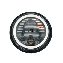 Phare avant moto - optique led et clignotants s&eacute;quentiels  blackpines.fr PHARE AVANT blackpines.fr