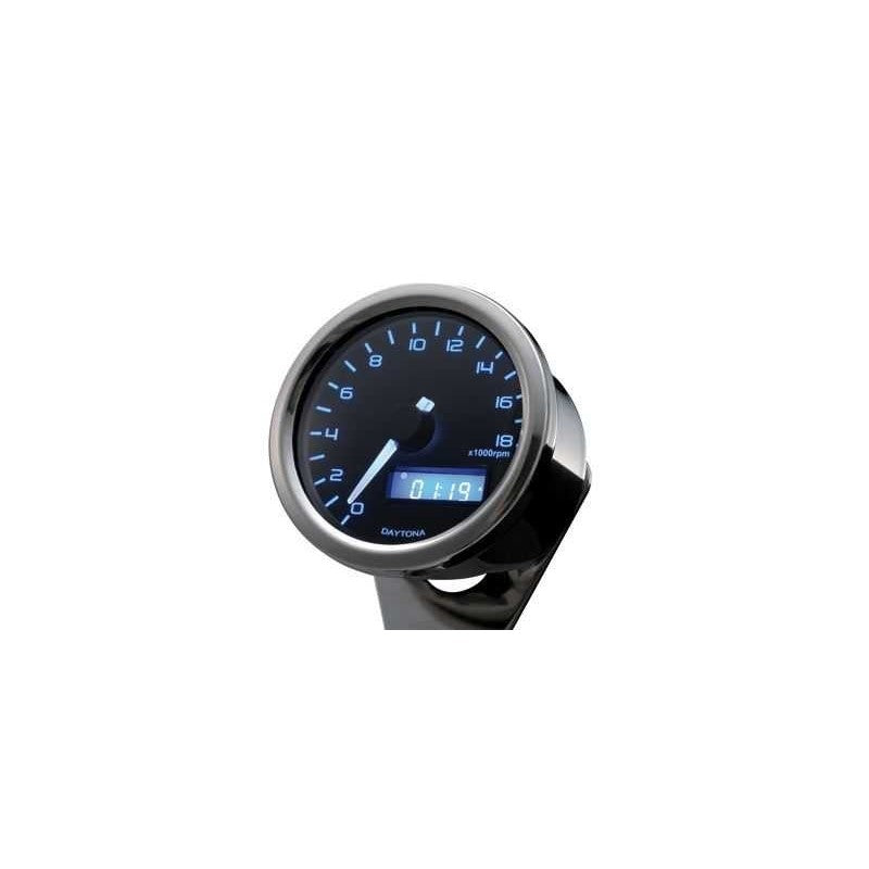 Compte-tours DAYTONA VELONA 18000 trs/mn - CHROME-blackpines.fr