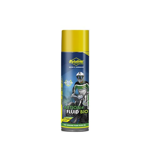 huile pour filtre a air en mousse biodegradable Action fluid Bio Putoline. Blackpines.fr