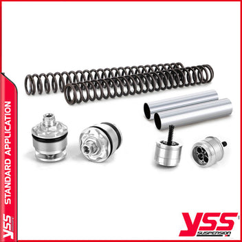 Kit YSS de mise à niveau de Fourche pour Interceptor et Continental GT650. Blackpines.fr
