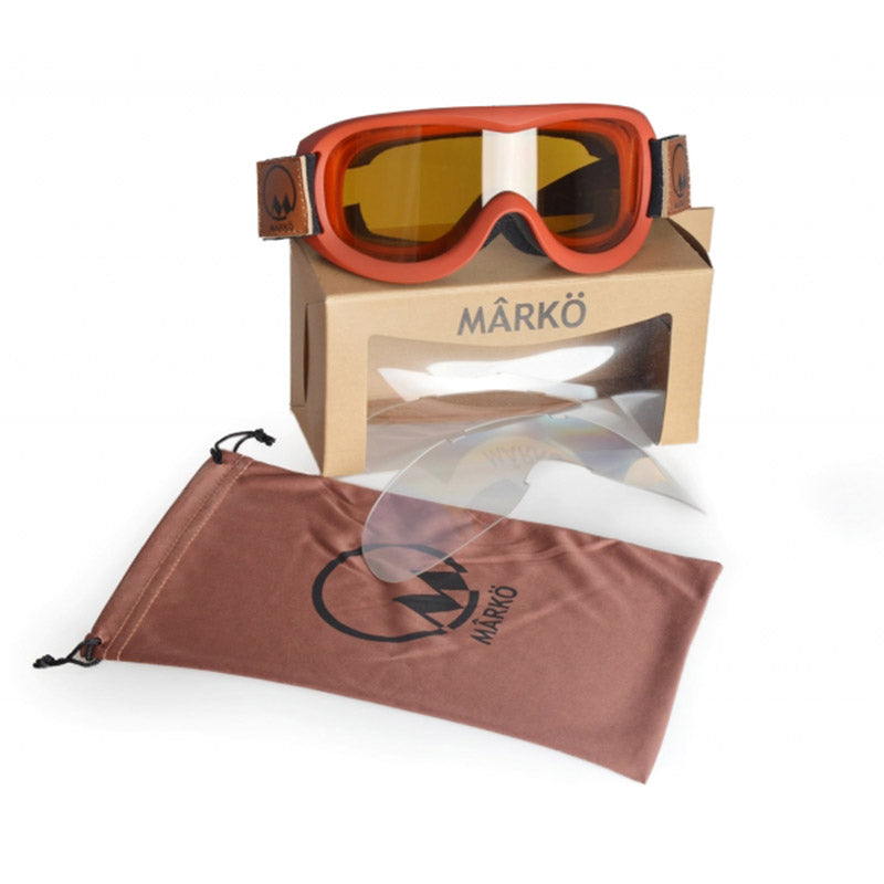 Masque moto Marko B8 Goggle Replica Burgundy. Blackpines.fr
