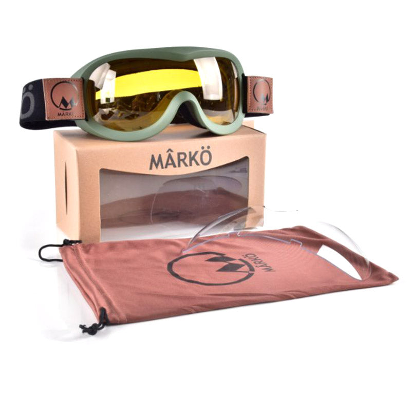 Masque moto Marko B8 Goggle Replica Kaki. Blackpines.fr