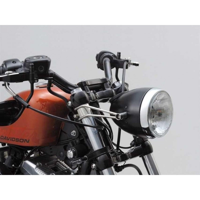 Pattes de phare DAYTONA inox noir ou poli-blackpines.fr