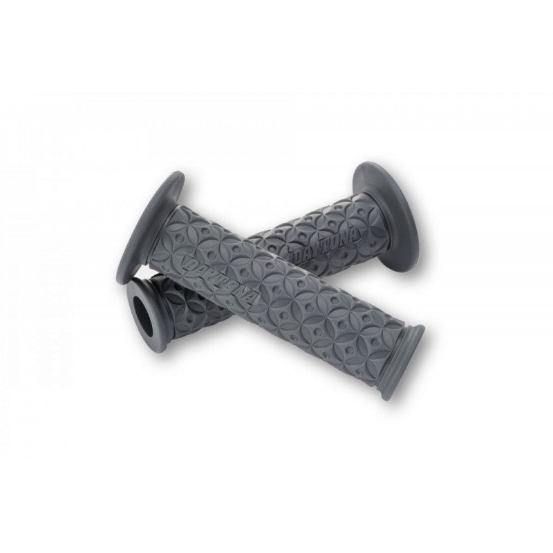 Paire de poignees grises DAYTONA NINJA 22 mm. Blackpines.fr