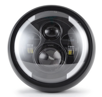 Phare avant moto optique LED avec feu diurne  blackpines.fr  blackpines.fr