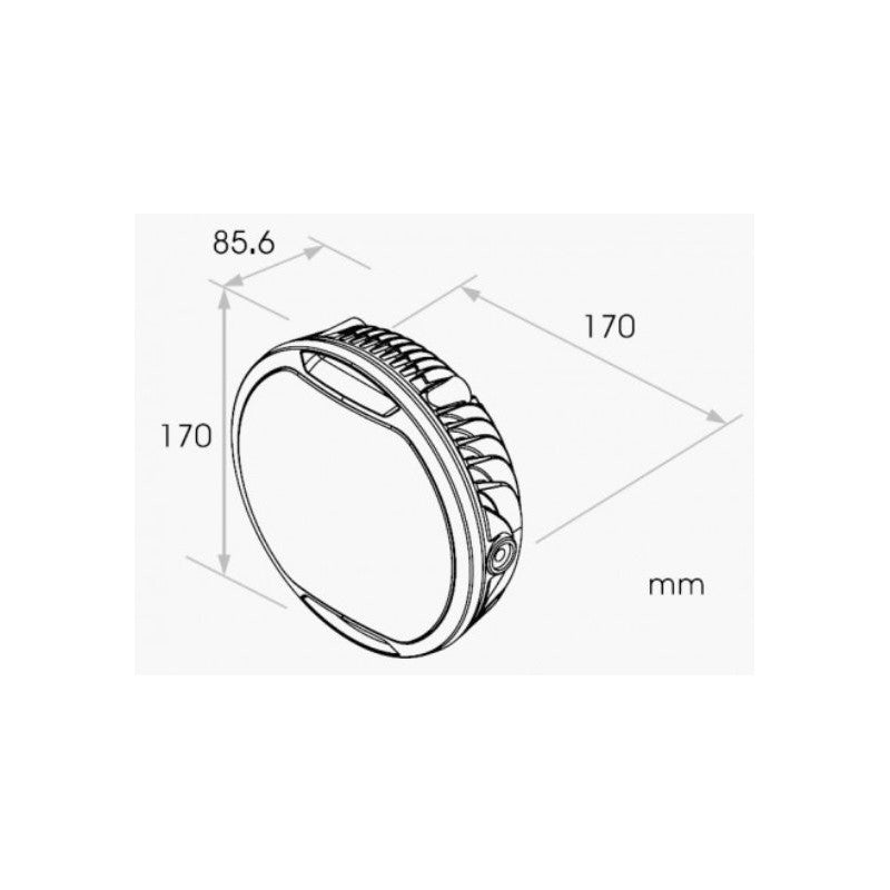 Phare optique KOSO LED "THUNDERBOLT"-blackpines.fr