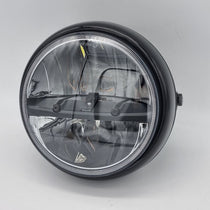 Phare avant moto avec optique LED Type 1  blackpines.fr  blackpines.fr