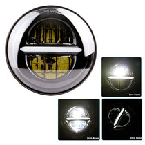 Phare optique led 5'75 Galaxy Noir ou Chrome-blackpines.fr