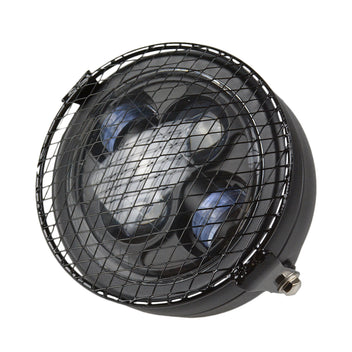 Phare avant LED CAFE RACER avec grille-blackpines.fr