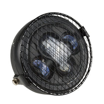 Phare avant LED CAFE RACER avec grille-blackpines.fr
