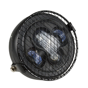 Phare avant LED CAFE RACER avec grille-blackpines.fr