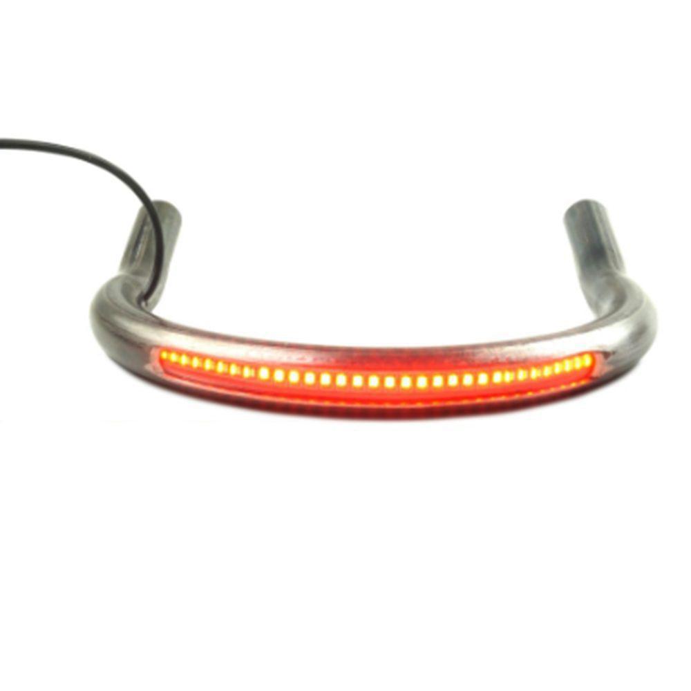 Boucle arrière courbée avec feu LED 22mm 195 mm-blackpines.fr