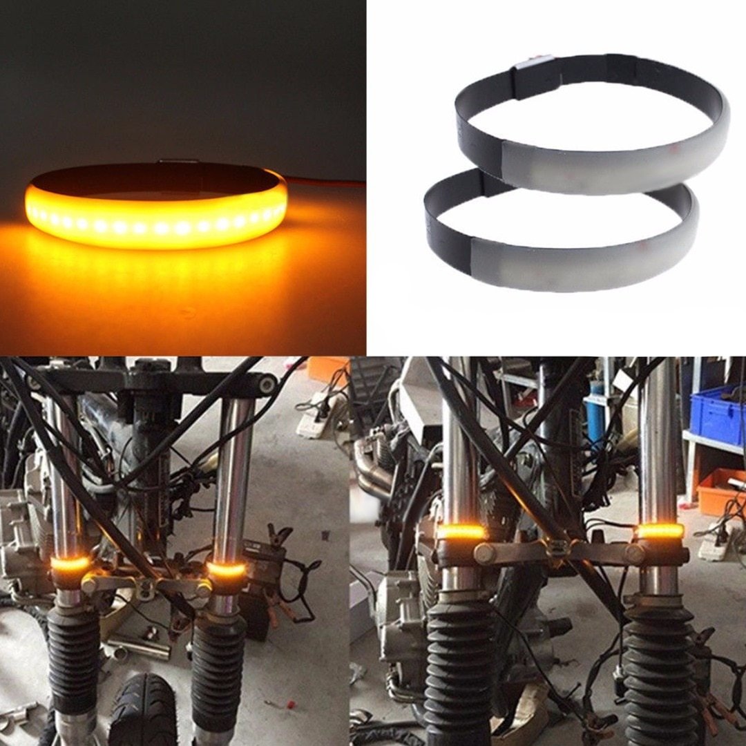 Paire de clignotants bandeaux LED-blackpines.fr