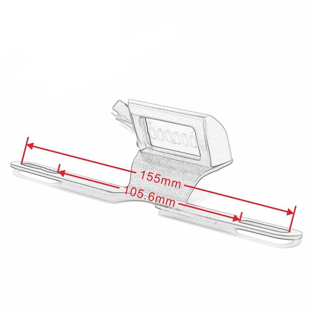 Support de plaque avec éclairage Led-blackpines.fr