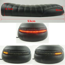Selle scrambler avec bandeau LED-blackpines.fr