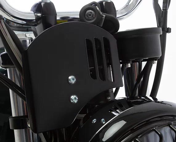 Saute-vent Hedgehog Motorcycles pour Royal Enfield 650. Blackpines.fr