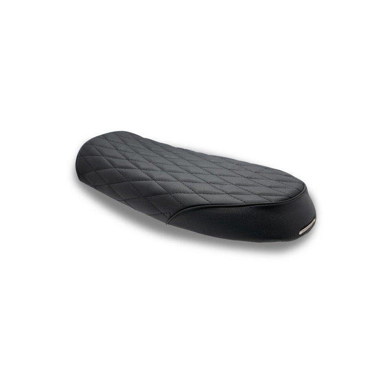 Selle scrambler noire Barracuda  Europacc selle moto blackpines.fr