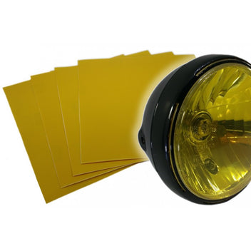 Sticker de phare jaune pour phare - blackpines.fr